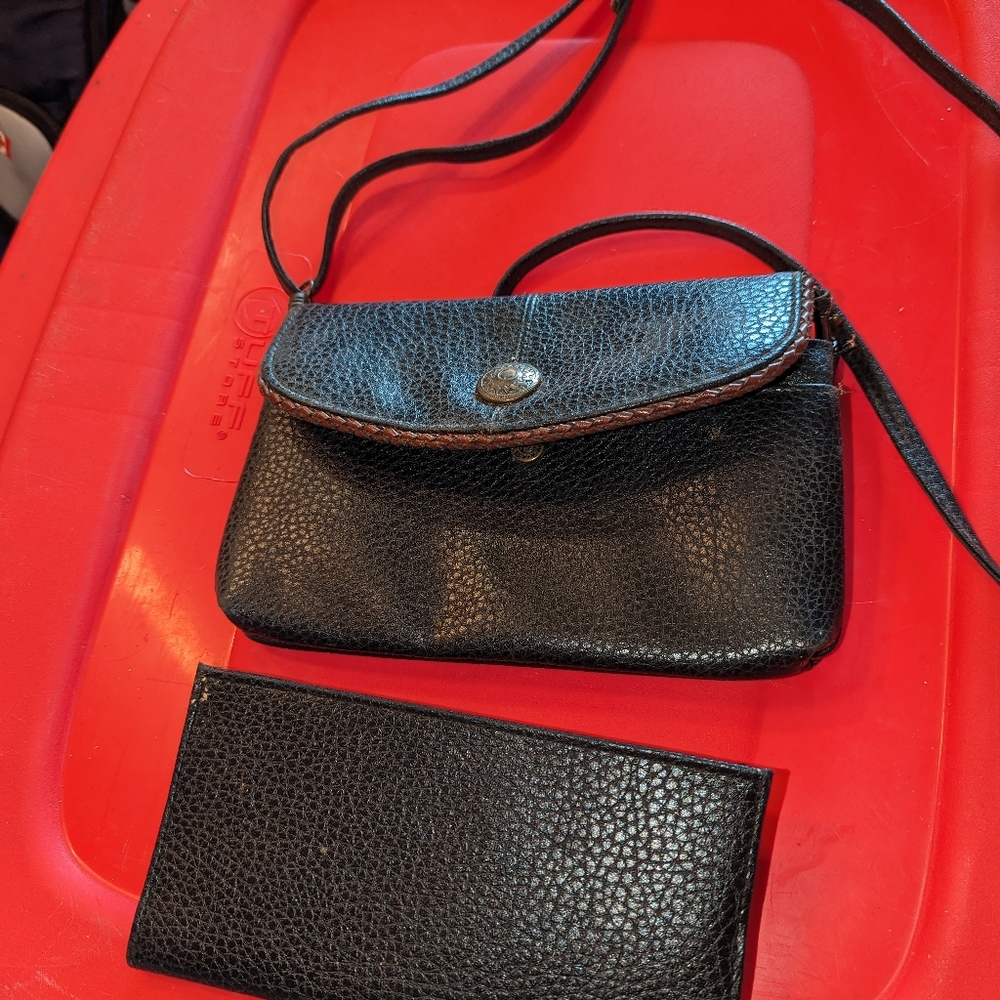 Small clutch purse with strap and wallet/card holder